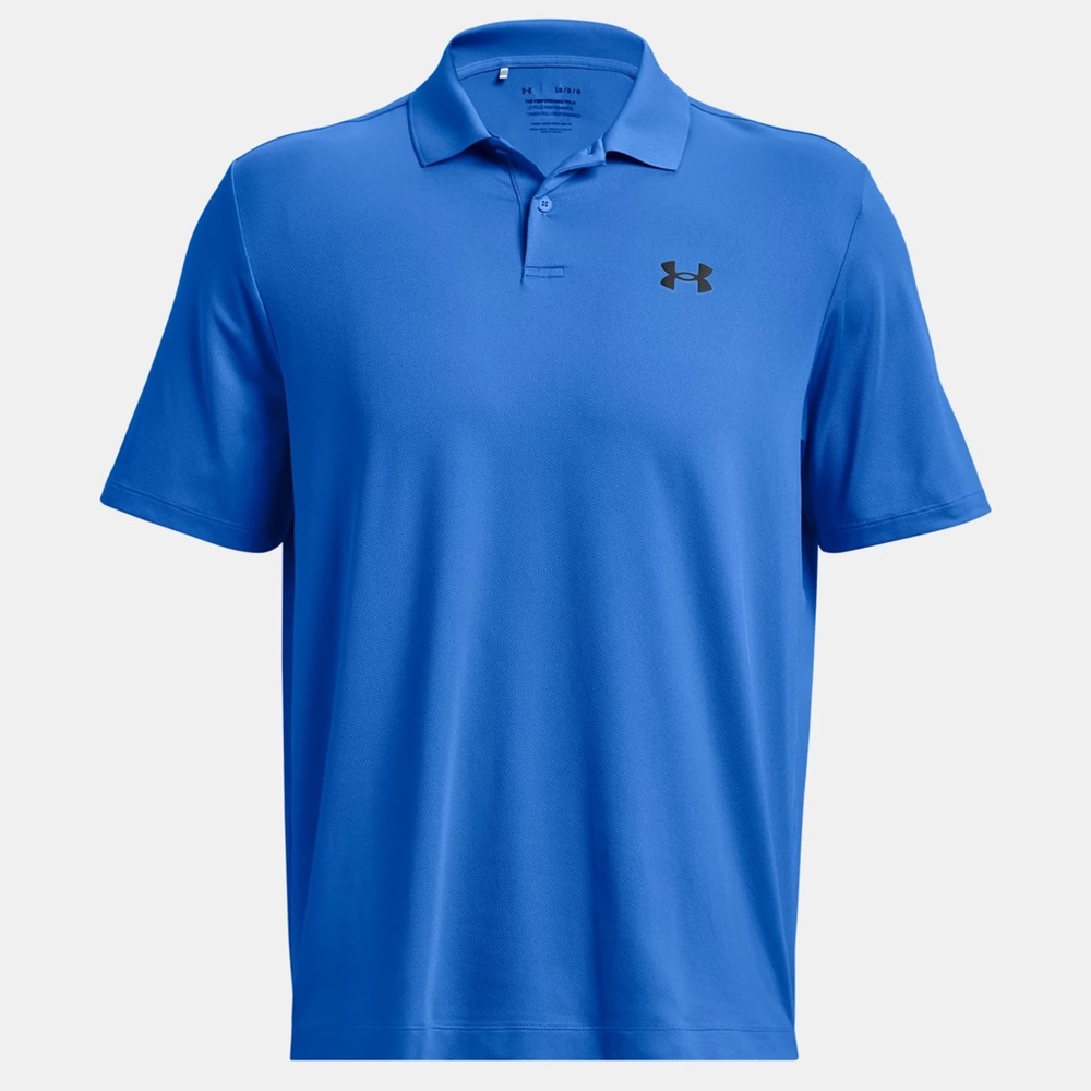 Under Armour Performance Polo Shirt. Water Blue. Size Youth XL
